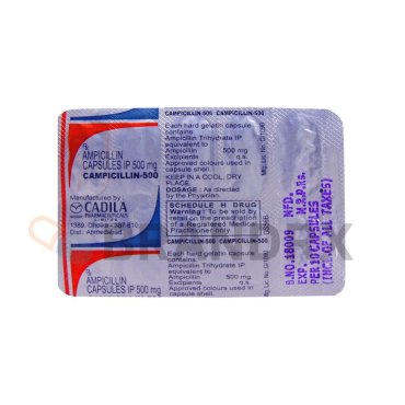 Campicillin 500 mg Cadila Pharmaceuticals Ltd.