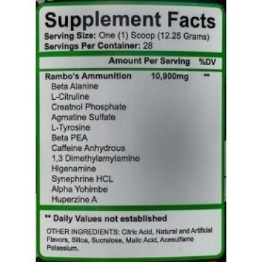 Freedom Pharma Rambo 110 mg DMAA Freedom pharma